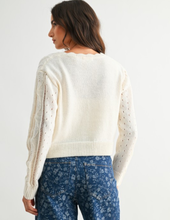 Load image into Gallery viewer, Cream Tie Front Cardigan
