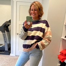 Load image into Gallery viewer, Cream Multi Stripe Sweater
