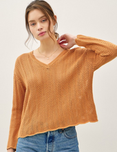Load image into Gallery viewer, Crochet Boxy Sweater
