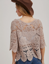 Load image into Gallery viewer, Crochet Lace Top
