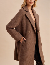 Load image into Gallery viewer, Dark Brown Boucle Coat

