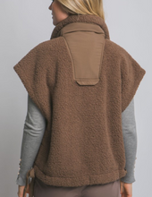Load image into Gallery viewer, Dark Brown Sherpa Vest
