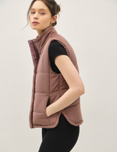 Load image into Gallery viewer, Dark Brown Puffer Vest
