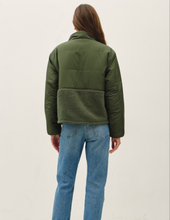 Load image into Gallery viewer, Dark Olive Fleece Jacket
