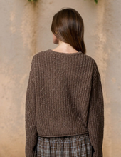 Load image into Gallery viewer, Dark Taupe Chunky Cardigan
