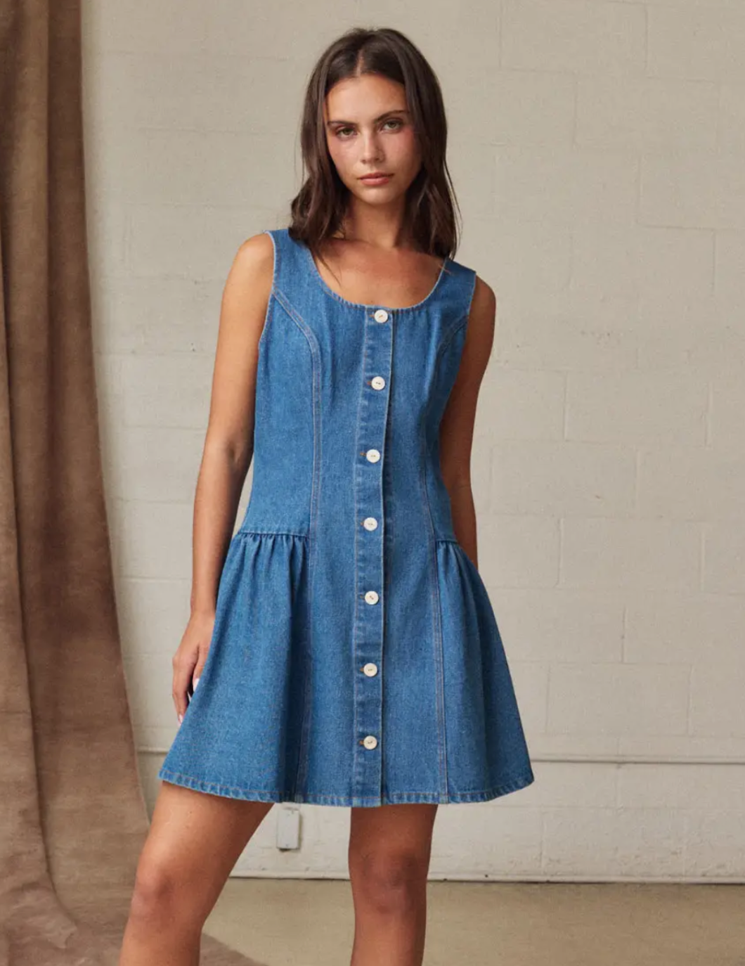 Denim Mini Dress – A Touch of Spark