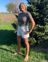 Load image into Gallery viewer, Striped Denim Shorts
