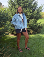 Load image into Gallery viewer, Denim Funnel Neck Jacket
