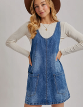 Load image into Gallery viewer, Denim Overall Dress
