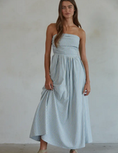 Load image into Gallery viewer, Striped Strapless Maxi Dress
