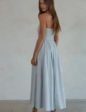 Load image into Gallery viewer, Striped Strapless Maxi Dress
