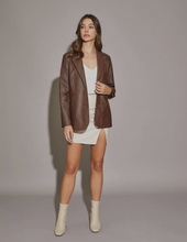 Load image into Gallery viewer, Faux Leather Blazer
