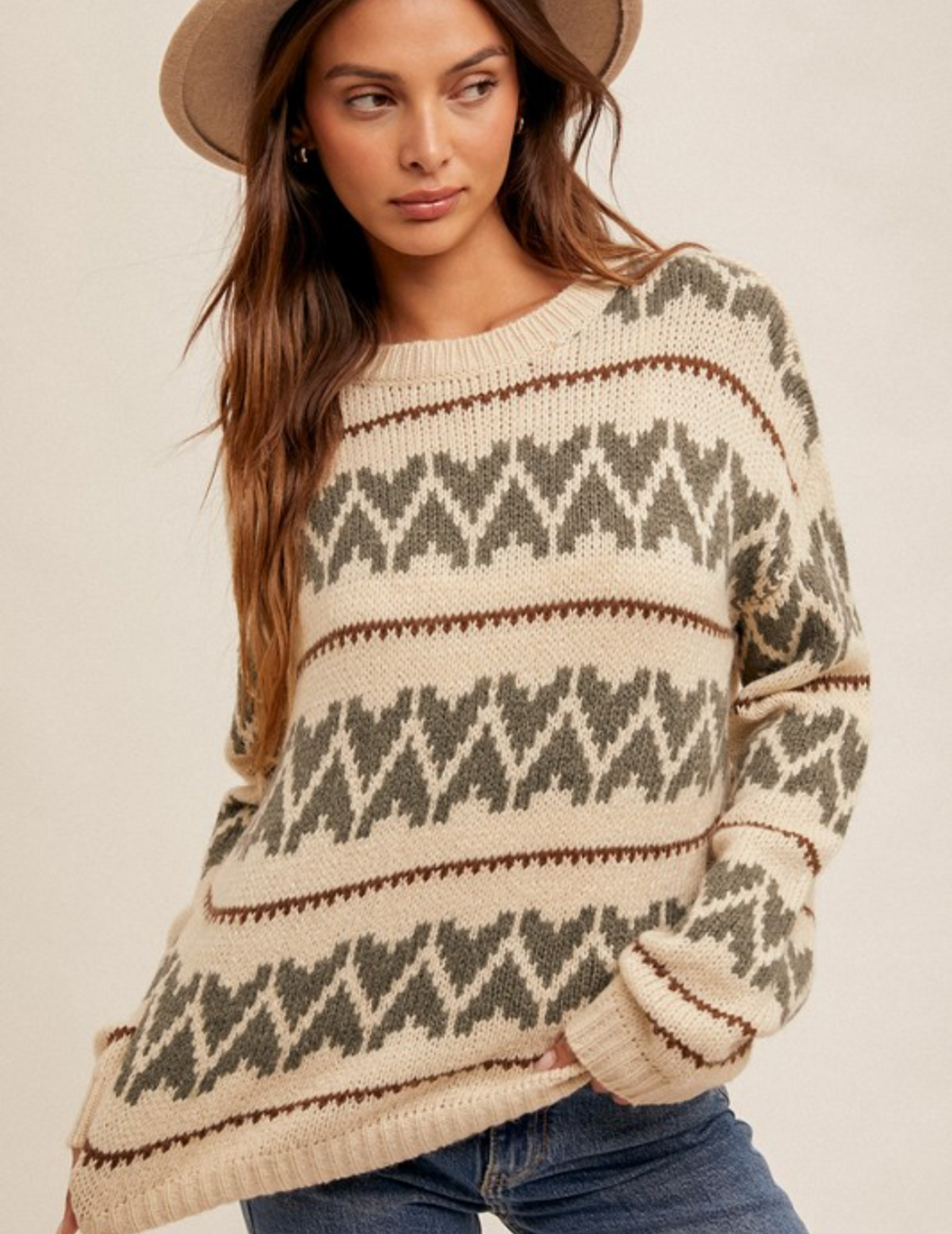 Heart Crew Neck Sweater