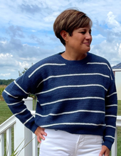 Load image into Gallery viewer, Indigo Striped Sweater
