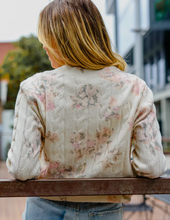 Load image into Gallery viewer, Floral Cable Cardigan

