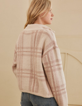 Load image into Gallery viewer, Plaid Terry Pullover
