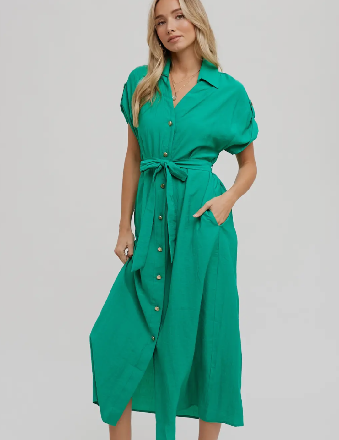 Kelly Green Dress – A Touch of Spark
