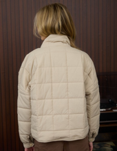 Load image into Gallery viewer, Khaki Quilted Puffer Jacket
