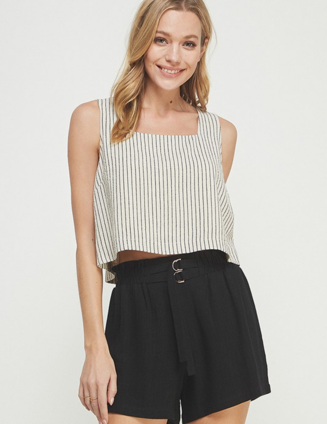 Linen Striped Tank