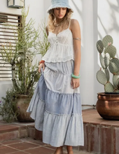 Load image into Gallery viewer, Blue Multi Striped Skirt
