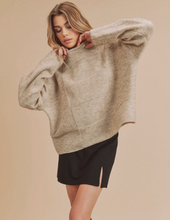 Load image into Gallery viewer, Natural Mock Neck Sweater
