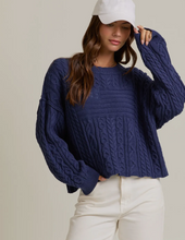 Load image into Gallery viewer, Navy Flag Sweater
