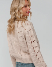 Load image into Gallery viewer, Oatmeal Scallop Sweater
