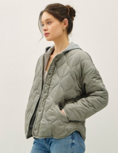 Load image into Gallery viewer, Olive Quilted Jacket
