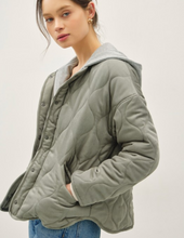 Load image into Gallery viewer, Olive Quilted Jacket
