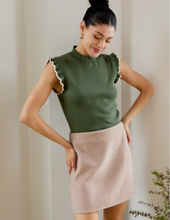 Load image into Gallery viewer, Olive Ruffle Sleeve Top
