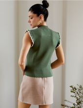 Load image into Gallery viewer, Olive Ruffle Sleeve Top
