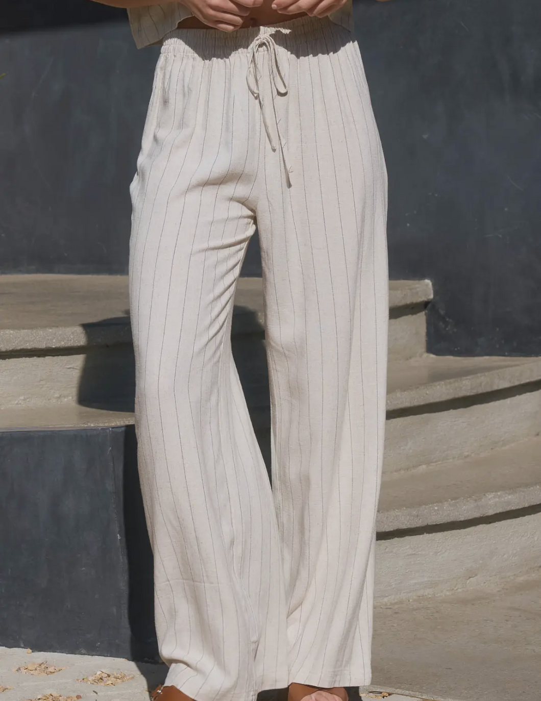 Pinstripe Linen Pants
