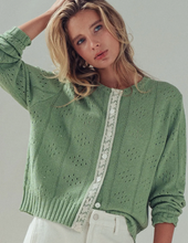 Load image into Gallery viewer, Pointelle knit Cardigan
