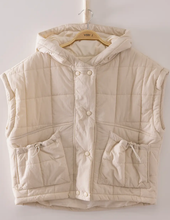 Load image into Gallery viewer, Quilted Hooded Puffer Vest
