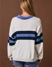 Load image into Gallery viewer, Dusty Blue Rugby Sweater
