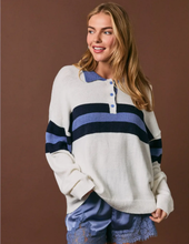 Load image into Gallery viewer, Dusty Blue Rugby Sweater

