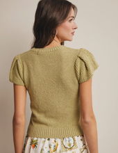 Load image into Gallery viewer, Sage Green Puff Sleeve Top

