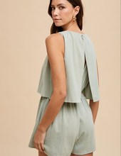 Load image into Gallery viewer, Sage Sleeveless Romper
