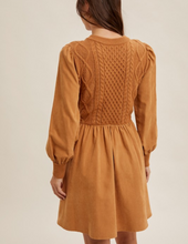 Load image into Gallery viewer, Sweater Contrast Dress
