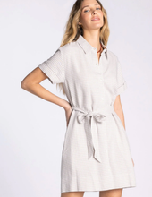 Load image into Gallery viewer, Tan Gingham Dress
