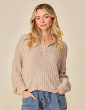 Load image into Gallery viewer, Taupe Light Weight Sweater
