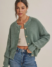 Load image into Gallery viewer, Vintage Green Cardigan
