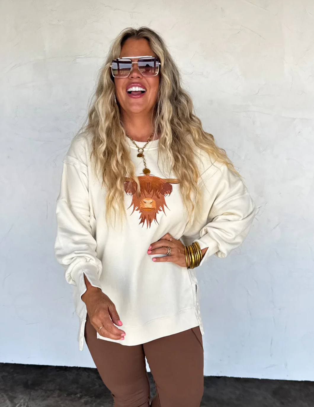 Highland Cow Classic Pullover