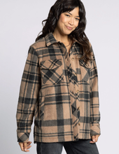 Load image into Gallery viewer, Pecan &amp; Black Plaid Jacket
